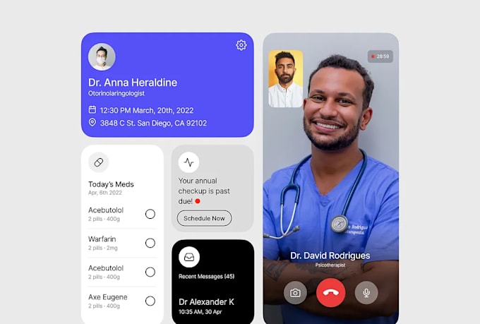 develop hipaa compliant web telemedicine app and mobile ai healthcare apps